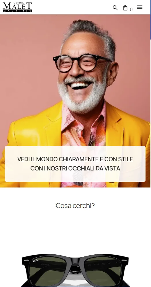 Screenshot di Ottica Malet Maurizio